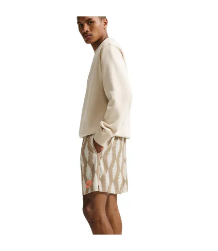 Sweat Club Homme Kaki Clair Blanc Nike