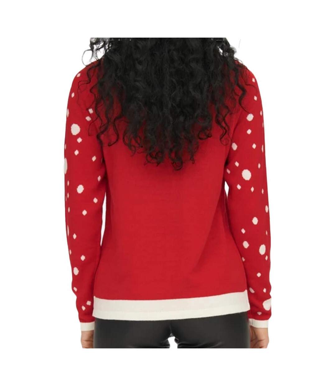 Pull de Noël Rouge Femme JDY Lucia - S