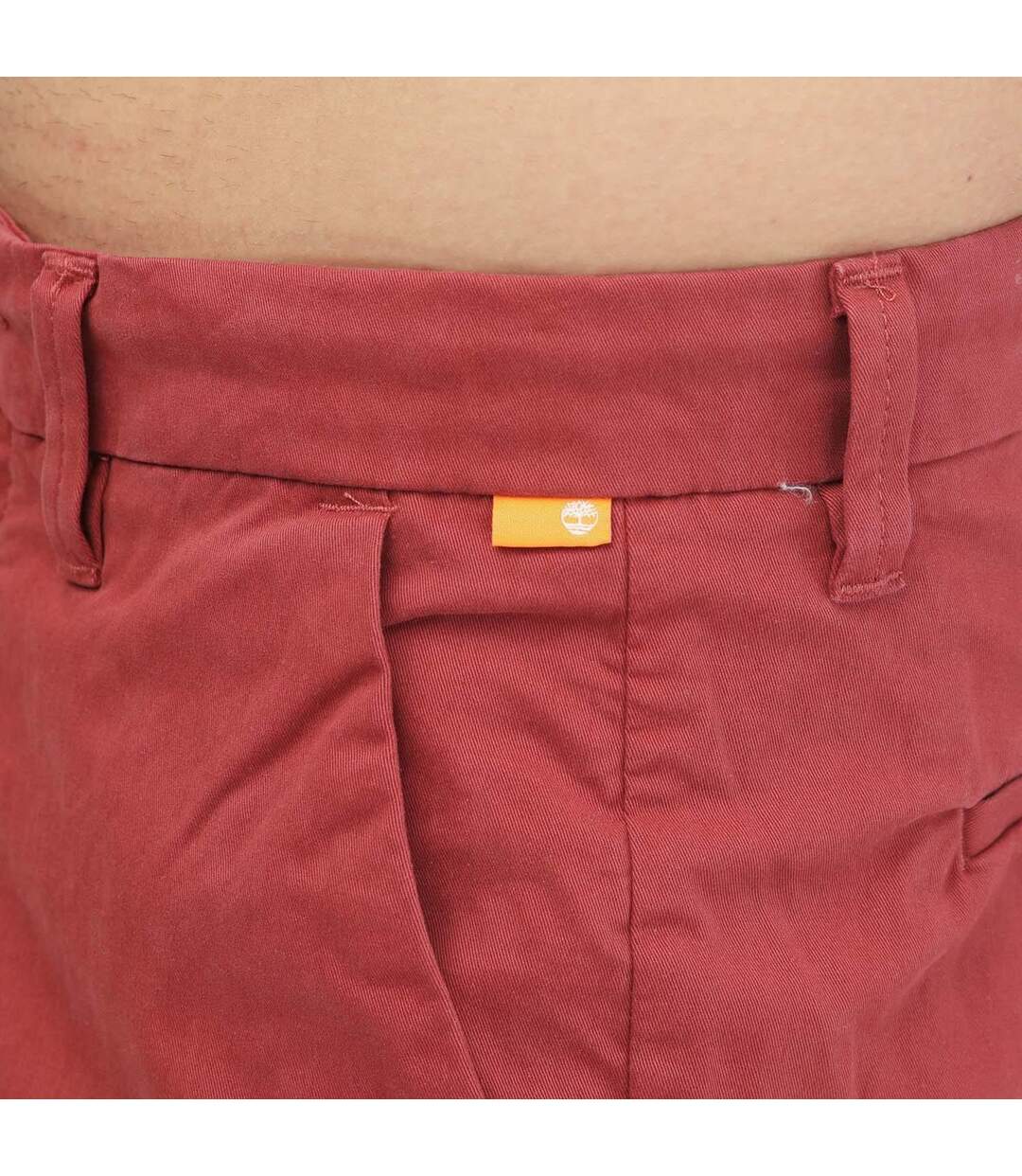 Short homme rouge Timberland-3