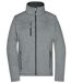 Veste softshell - Femme - JN1147 - gris chiné et noir