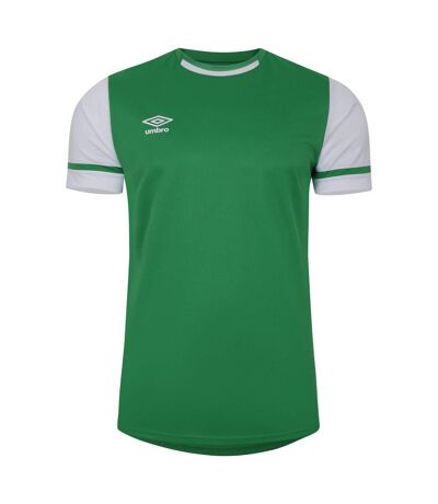 Mens cavelle jersey t-shirt emerald/brilliant white Umbro