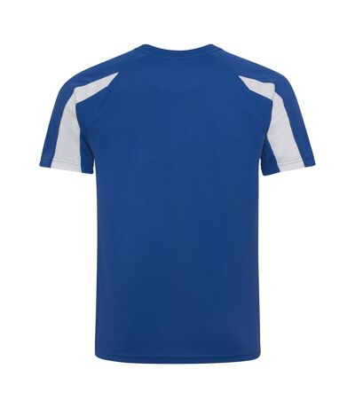 T-shirt Sport Contraste Homme Bleu Roi Blanc Arctique Just Cool