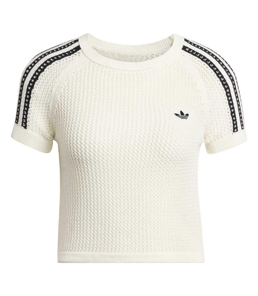 Originals T-shirt Tricoté Cali En Crochet Pour Femme Blanc Cassé Adidas-2