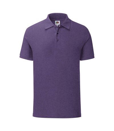 Fruit Of The Loom Mens Iconic Pique Polo Shirt (Heather Purple)