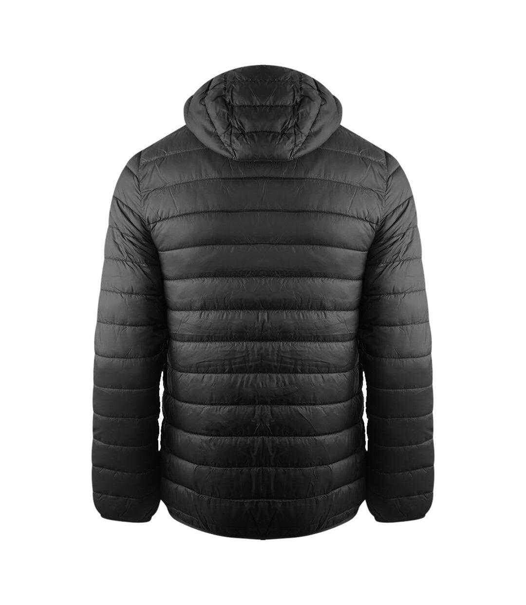 Mens London Quilted Logo Jacket Black Aquascutum-2