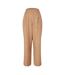 Womens/ladies Vertical Stripe Wide Leg Trousers Camel Biba-1