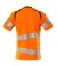 T-shirt Accelerate Safe Homme Orange Fluo Anthracite Foncé Mascot-2