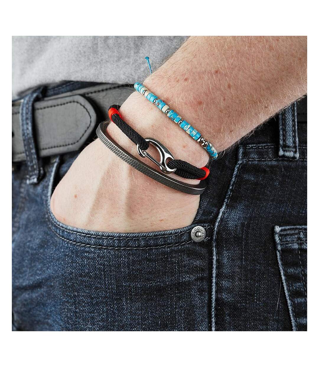 Bracelet turquoise homme geographical norway 315077 - taille unique-2