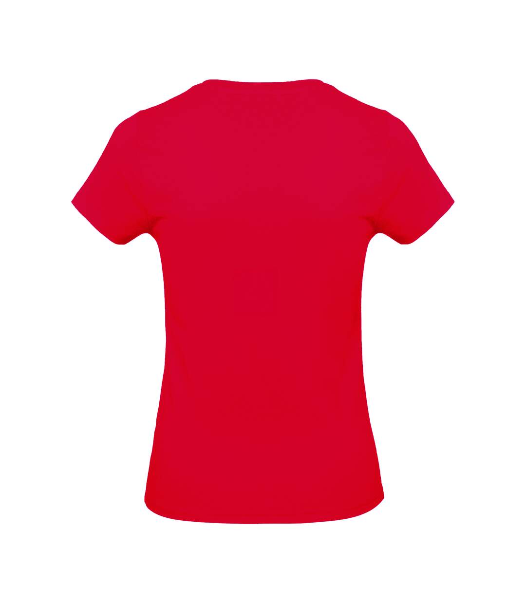 T-shirt à manches courtes et col en v femme rouge Kariban