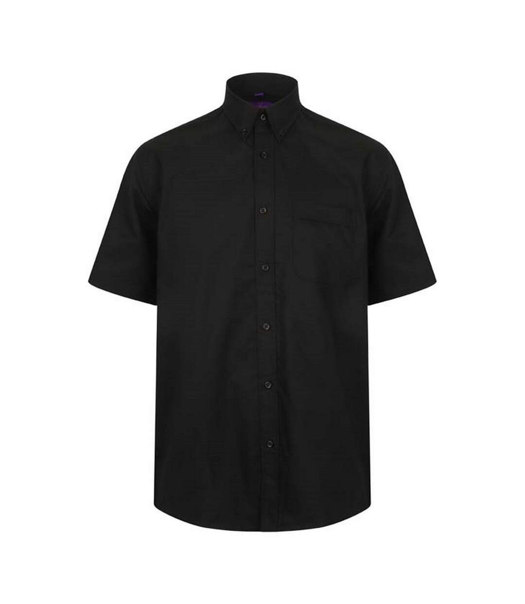 Chemise Manches Courtes Homme Noir Henbury-1