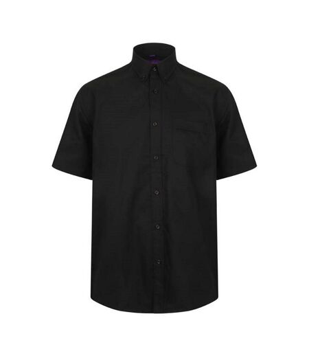 Chemise Manches Courtes Homme Noir Henbury