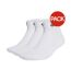 Lot De 3  Socquettes Motif/style Linéaire Homme Blanc Adidas-1