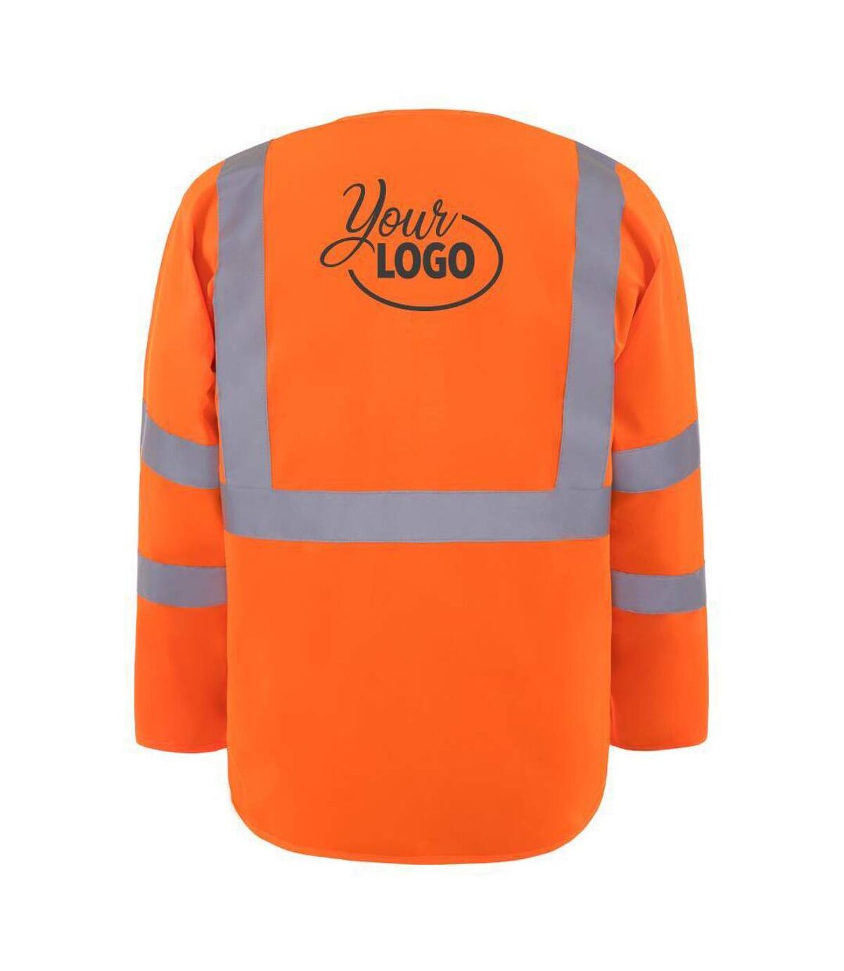 Yoko Mens Executive Hi-Vis Long Sleeve Safety Waistcoat (Pack of 2) (Hi Vis Orange)