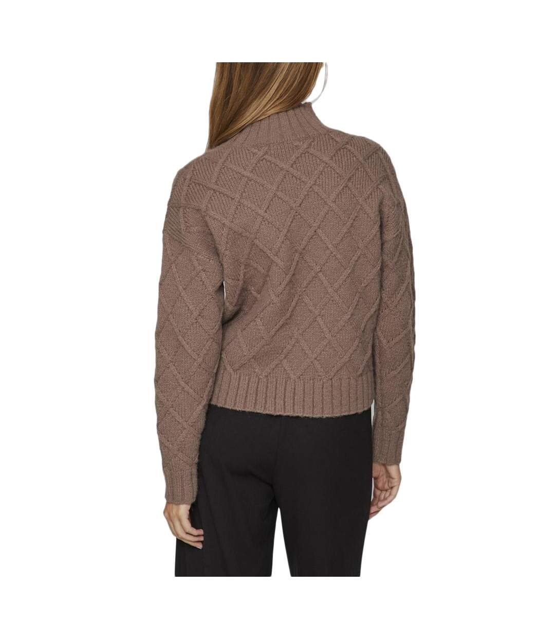 Pull Marron Femme Vila Vituli - XL-2