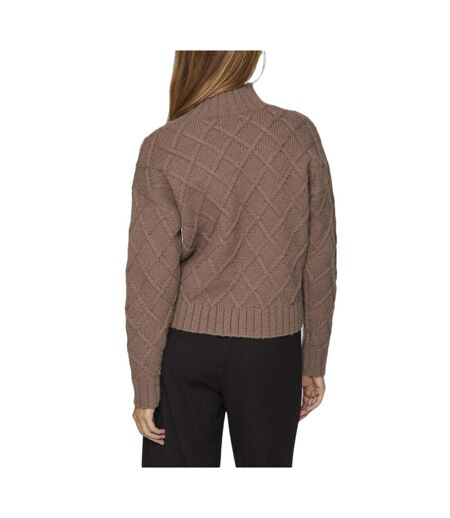 Pull Marron Femme Vila Vituli - L