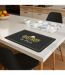 Set de Table à Inscriptions Repas 28x44cm Noir-3