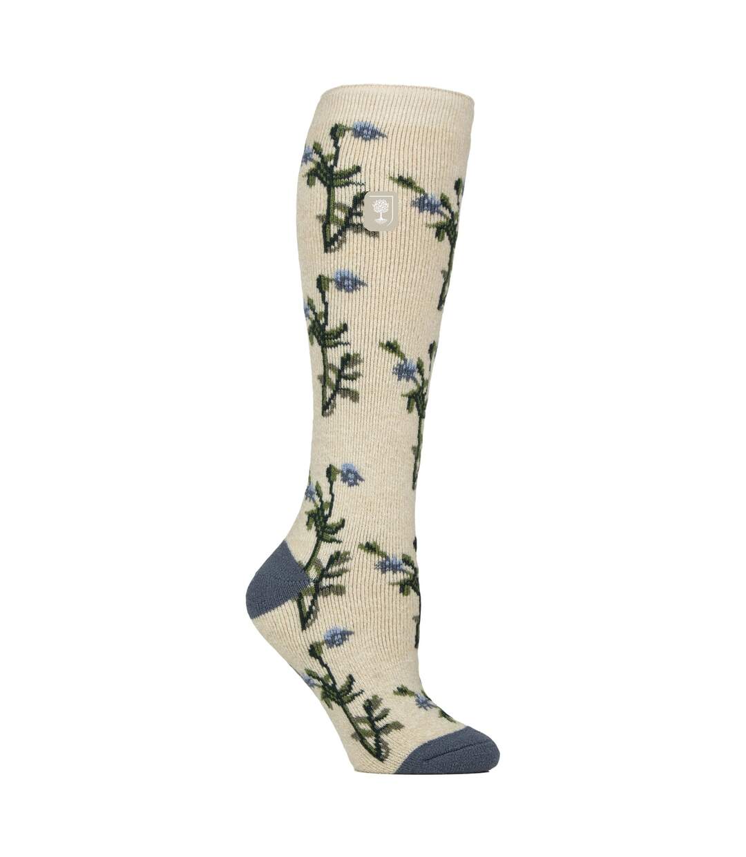 Long Wellington Boots Socks For Women | Floral Welly Socks-1