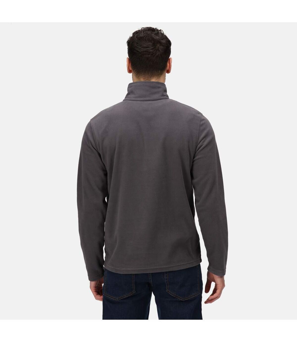 Regatta Mens Micro Zip Neck Fleece Top (Seal Grey) - UTRG1580
