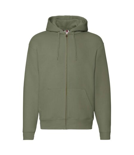 Veste À Capuche Premium Adulte Olive Classique Fruit Of The Loom