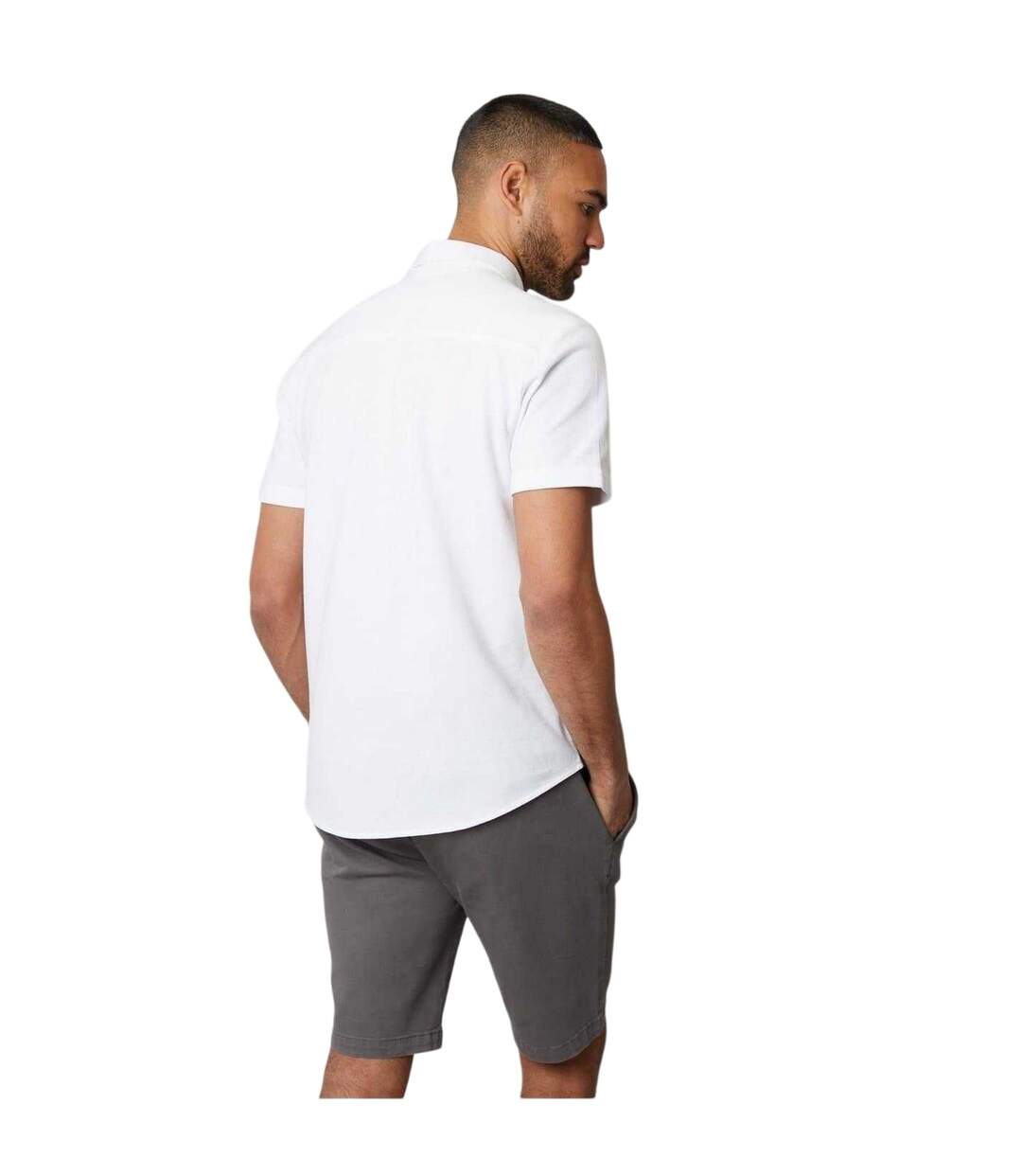 Mens Majestic Shirt White Threadbare-3