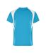 T-shirt Course À Pied Homme Turquoise Vif Blanc James And Nicholson-2