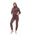 Ensemble De Pyjama Long Motif/style Imprimé Léopard Femme Marron Keanu-4