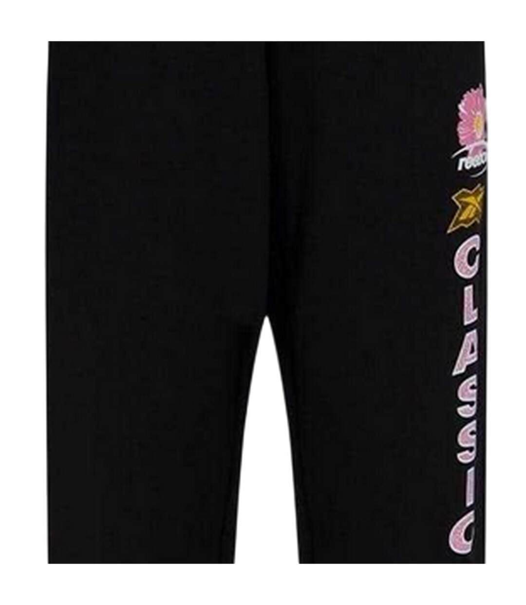 Unisex Adult Classic Graphic Print Relaxed Fit Jogging Bottoms Black Reebok-3