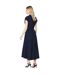 Robe mi-longue femme bleu marine Principles