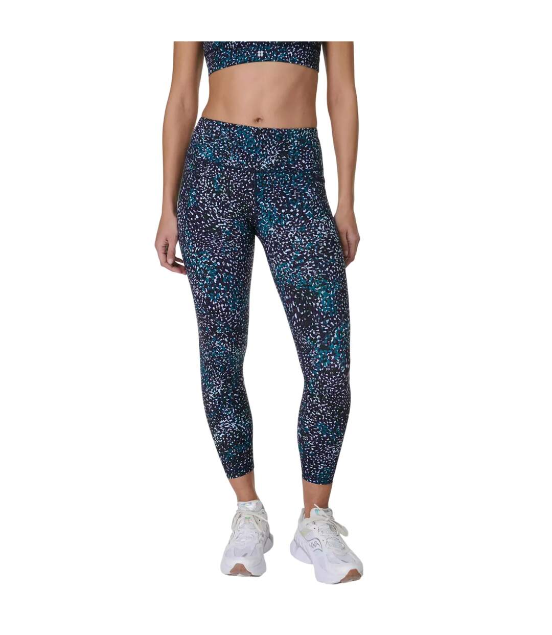 Legging Entraînement Motif/style Imprimé Aurore Power Femme Bleu Sweaty Betty-3