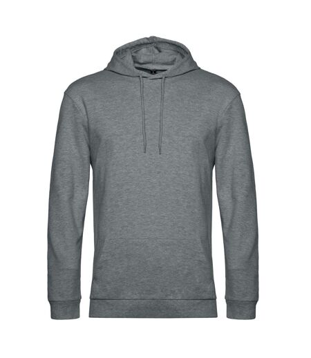 Sweat À Capuche Adulte Gris Foncé Chiné B&C