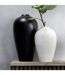 Vase Déco Poterie Ying 35cm Blanc-2
