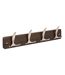 Patère 4 Tiges Design Ziny 45cm Marron-1