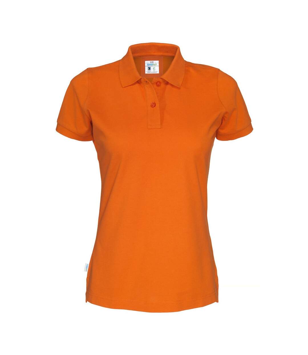 T-shirt pique lady femme orange Cottover-1