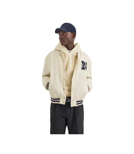 Mens Dreman Letterman Jacket Dark Navy Nautica