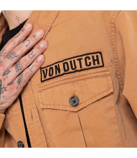 Surchemise homme en twill avec poches print et écussons Kust Vondutch