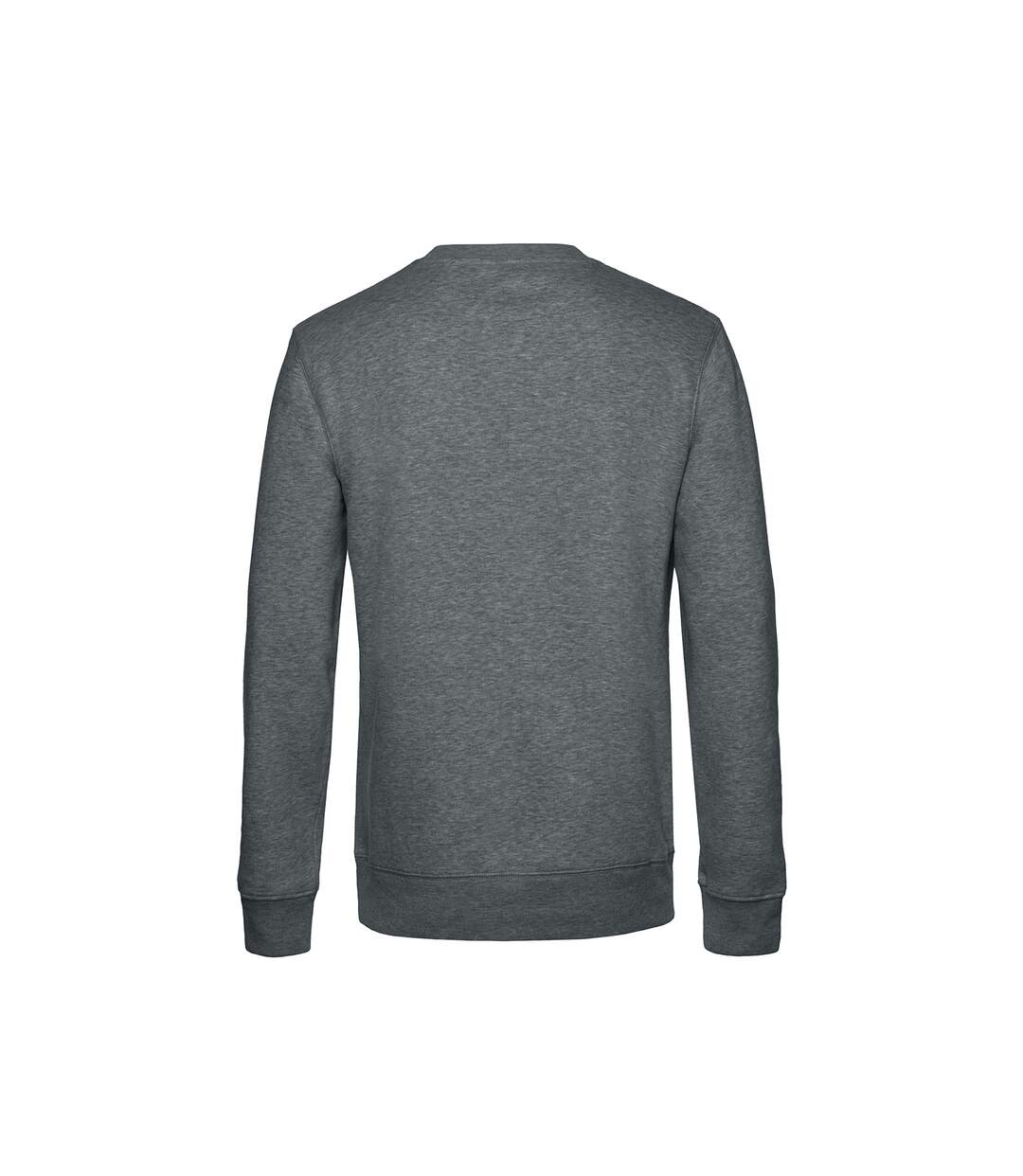 B&C Pull à col ras du cou King pour hommes (Gris moyen chiné) - UTBC4689