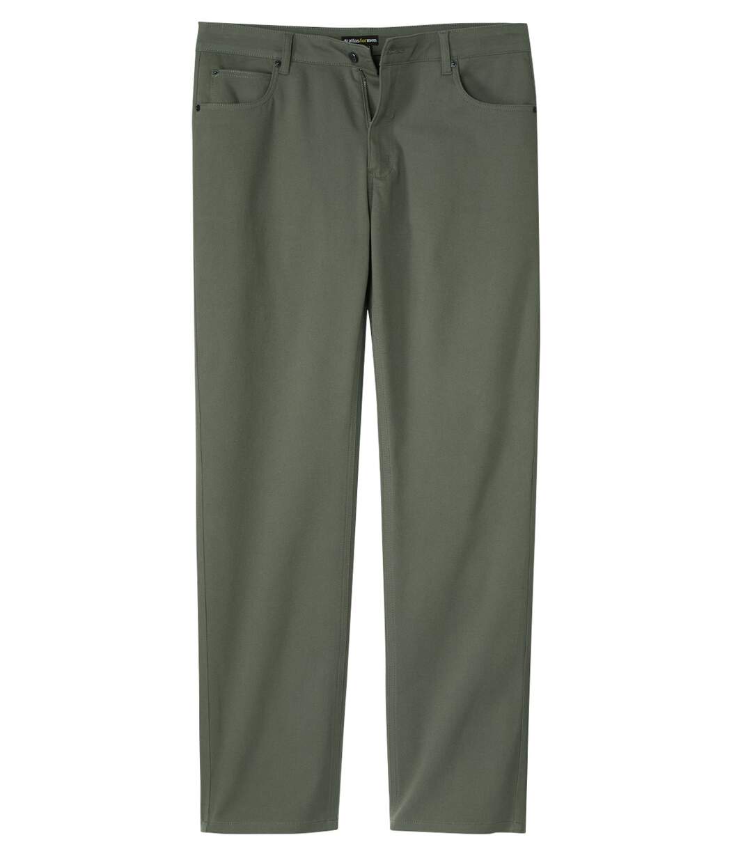 Men's Khaki Stretchy Twill Chinos-1