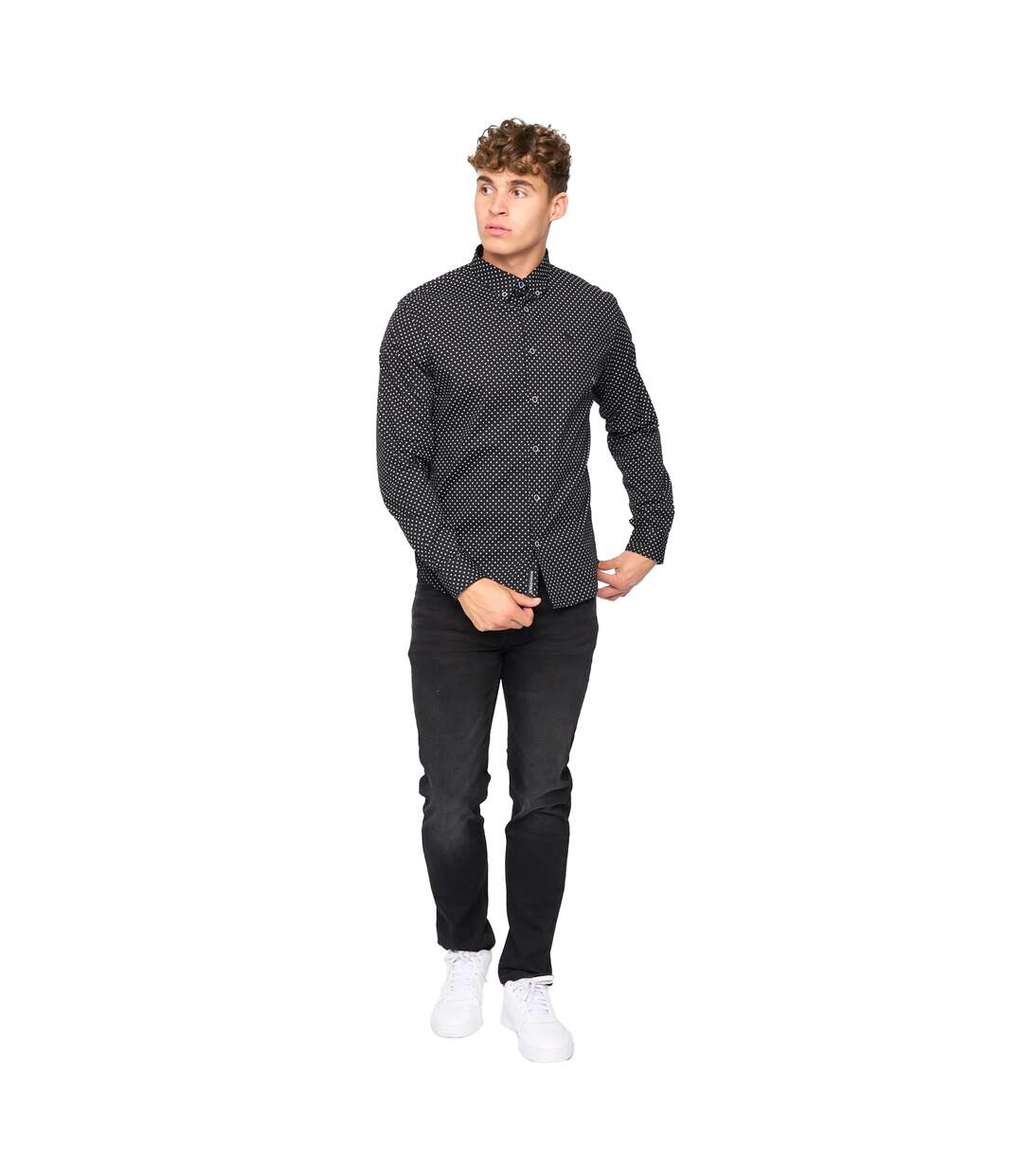 Chemise Broadley Homme Noir Bewley & Ritch-1