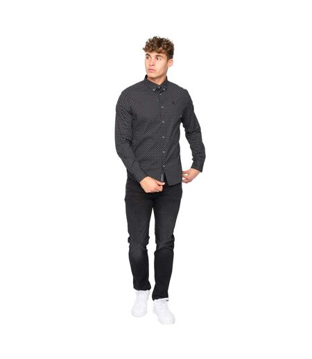 Chemise broadley homme noir Bewley & Ritch