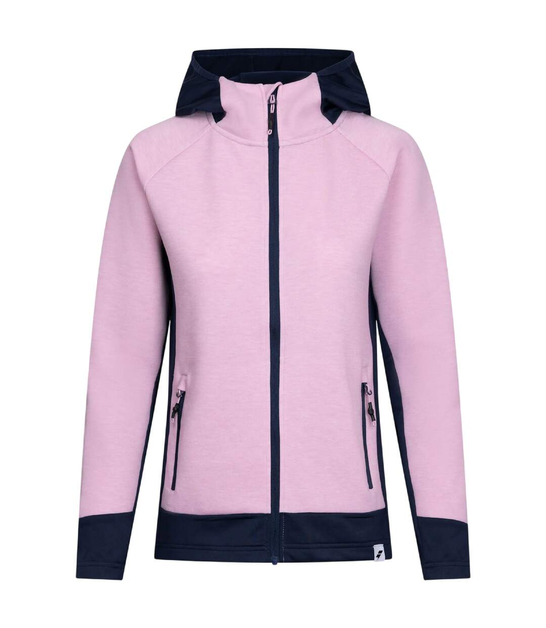 Womens/ladies Sophy Active Full Zip Hoodie Carnation Marl Trespass-2