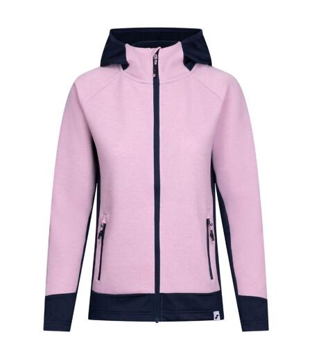 Womens/ladies Sophy Active Full Zip Hoodie Carnation Marl Trespass