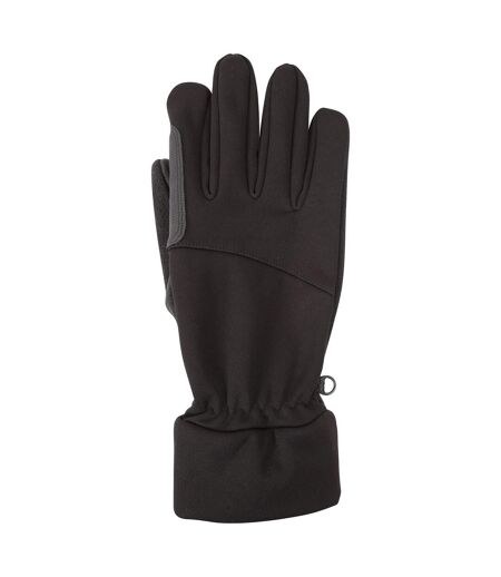 Mountain Warehouse Womens/Ladies Softshell Touch Gloves (Black) - UTMW1089