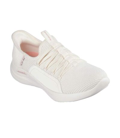 Womens/ladies Sport Ballet Chic Relaxed Fit Trainers Off White Skechers