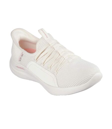Womens/ladies Sport Ballet Chic Relaxed Fit Trainers Off White Skechers