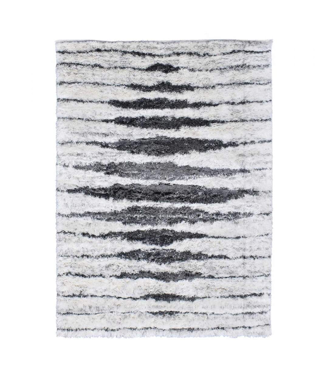 Tapis longs poils shaggy tissé motif berbère DOUX 5-2