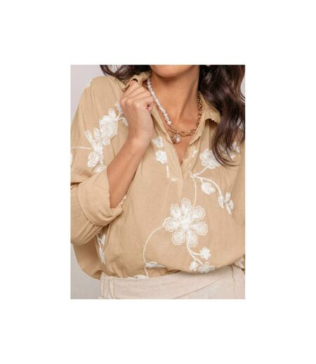 Blouse manches longues broderie OPEYA - Dona X Lisa