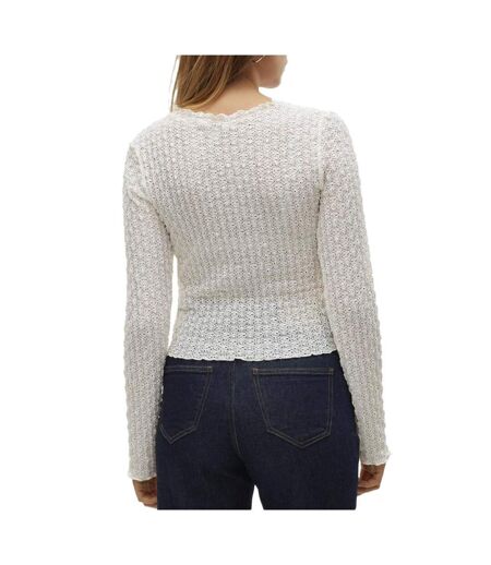 Top ecru femme vero moda shelby - m