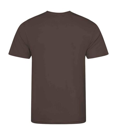 T-shirt just cool homme marron foncé Awdis