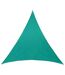 Voile d'ombrage triangulaire Anori 3 X 3 X 3 M - Vert granny