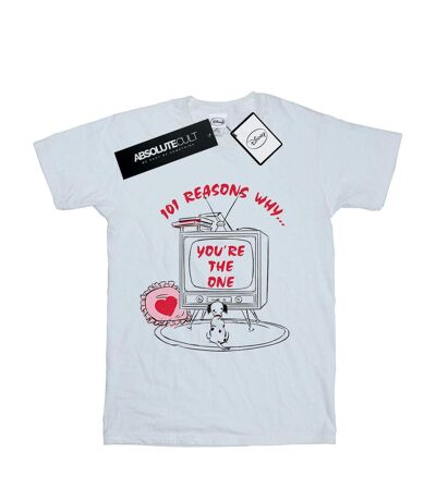 Disney Femme/Ladies 101 Dalmatians TV TV Cotton Boyfriend T-Shirt (Blanc) - UTBI17043